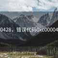000428，错误代码0xc0000428