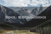 000428，错误代码0xc0000428