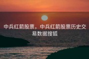 中兵红箭股票，中兵红箭股票历史交易数据搜狐