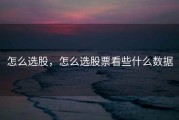 怎么选股，怎么选股票看些什么数据