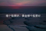 哪个股票好，黄金哪个股票好