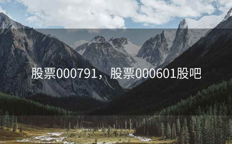 股票000791，股票000601股吧