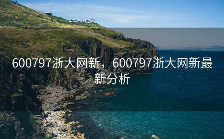 600797浙大网新，600797浙大网新最新分析